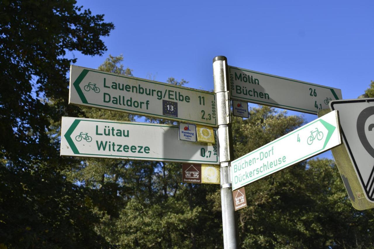 Pension Zur Schleuse Garni Am Elbe Luebeck - Kanal In Witzeeze Kültér fotó