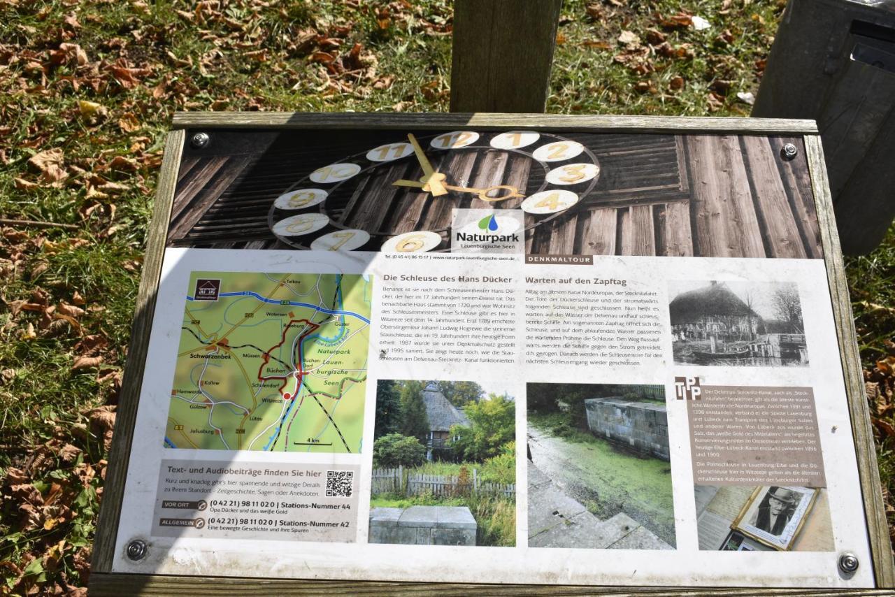 Pension Zur Schleuse Garni Am Elbe Luebeck - Kanal In Witzeeze Kültér fotó